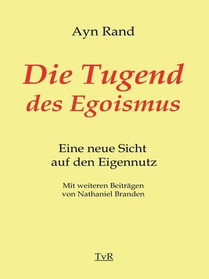 cover image of Die Tugend des Egoismus